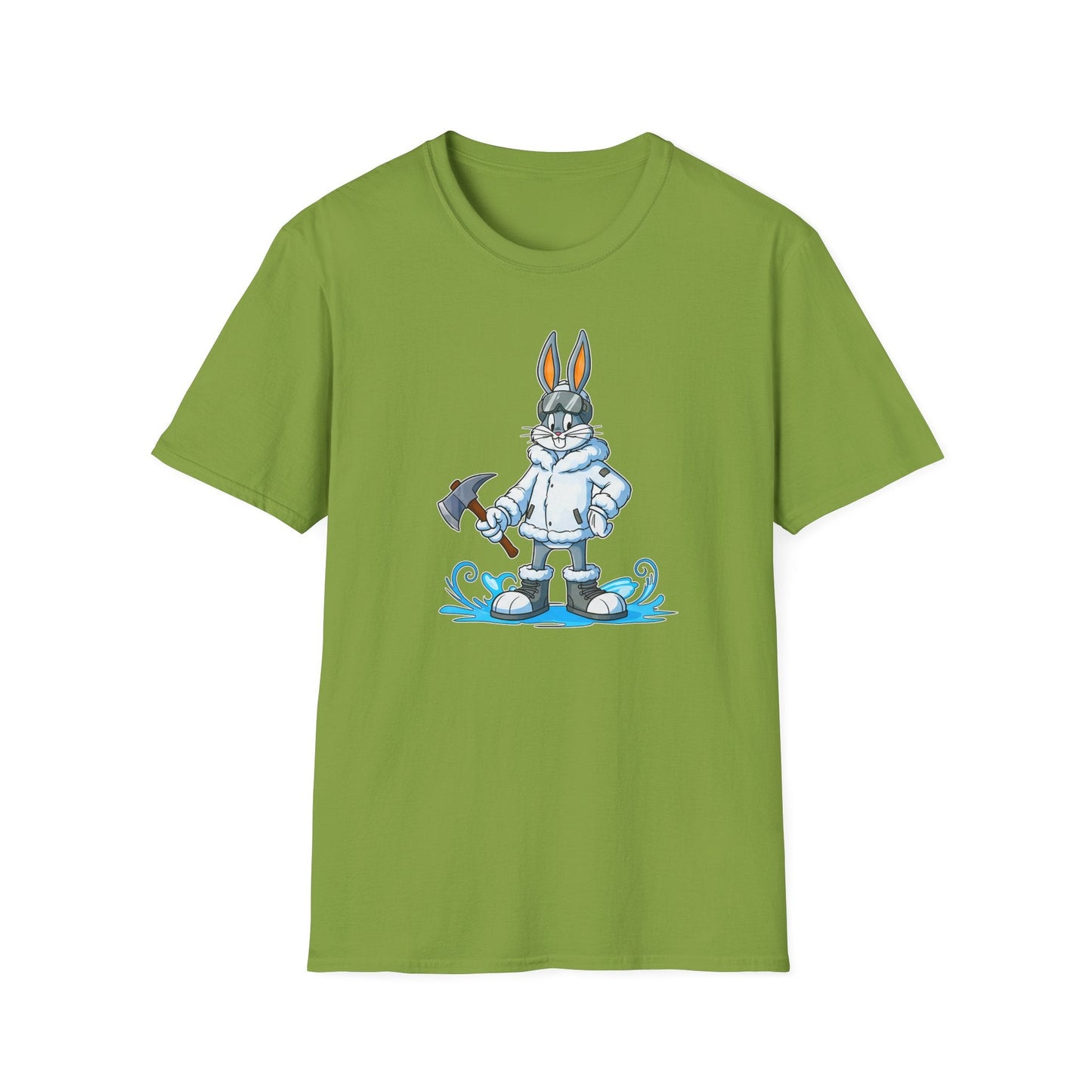 Bugs Bunny T Shirt Unisex Cartoon Animation Graphic Tee Softstyle Short Sleeve By Gildan 64000