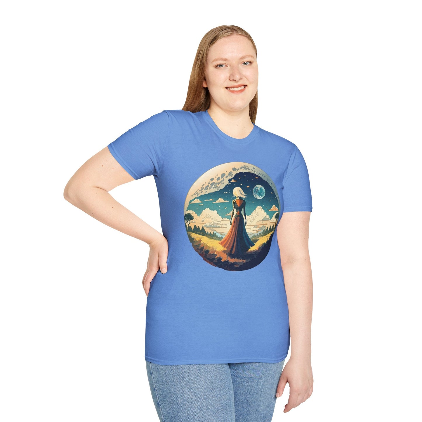 Womens Graphic T Shirts Art Design Tee Unisex Softstyle 64000 Cotton Tee Comfortable Everyday Wear