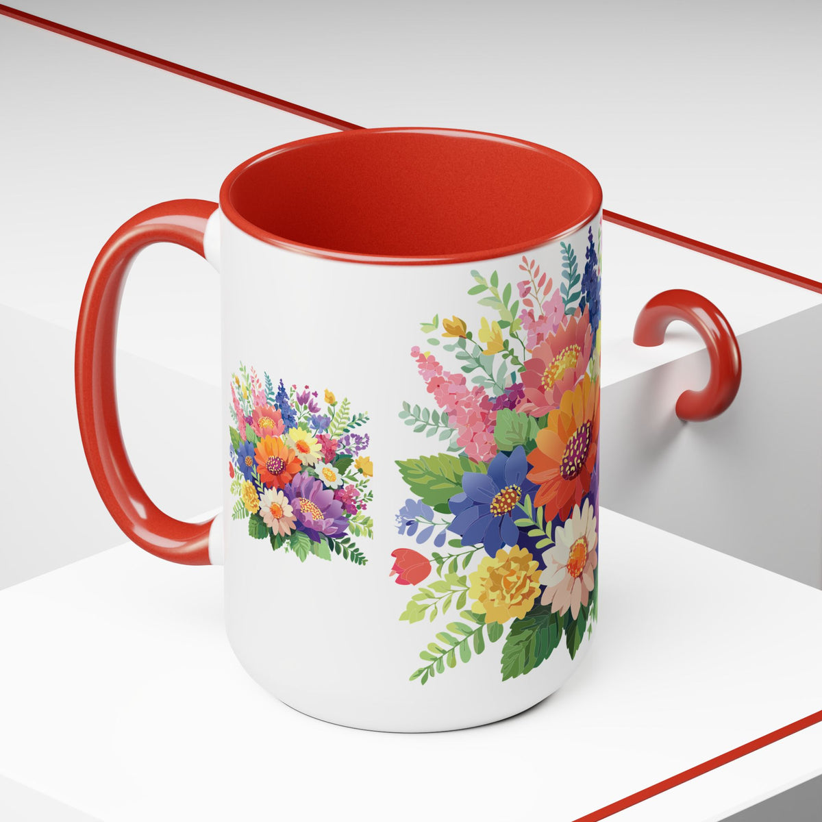 Floral Mug, Floral Cup