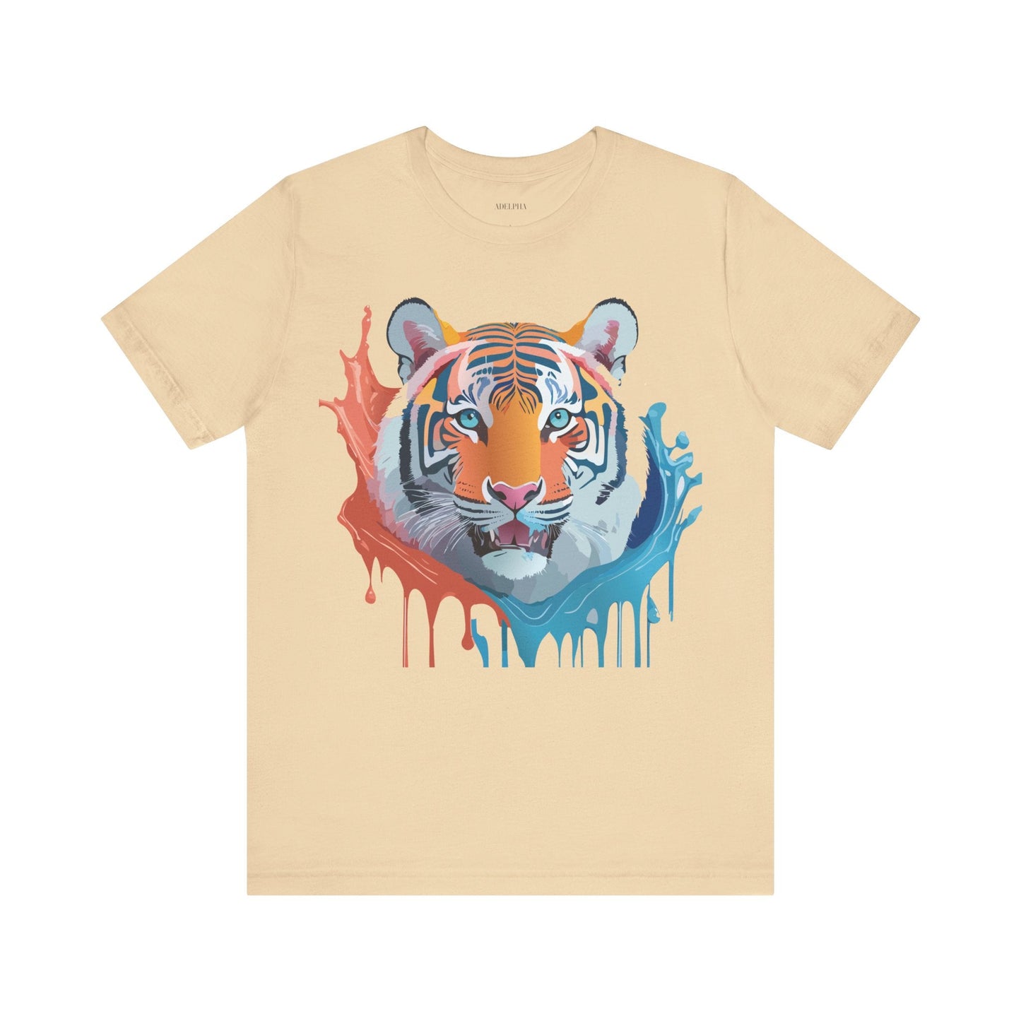 Tiger Graphic Unisex 100 Cotton Vintage Art with Animal Tee 22