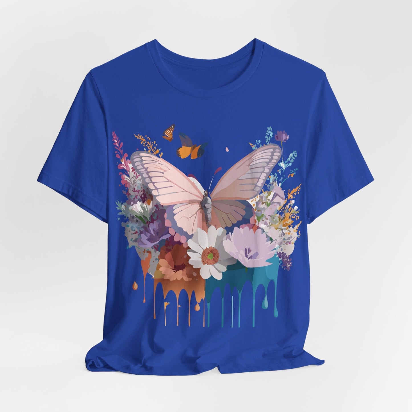 Butterfly Graphic Tee Unisex Vintage Art Design Adelpha Short Sleeve