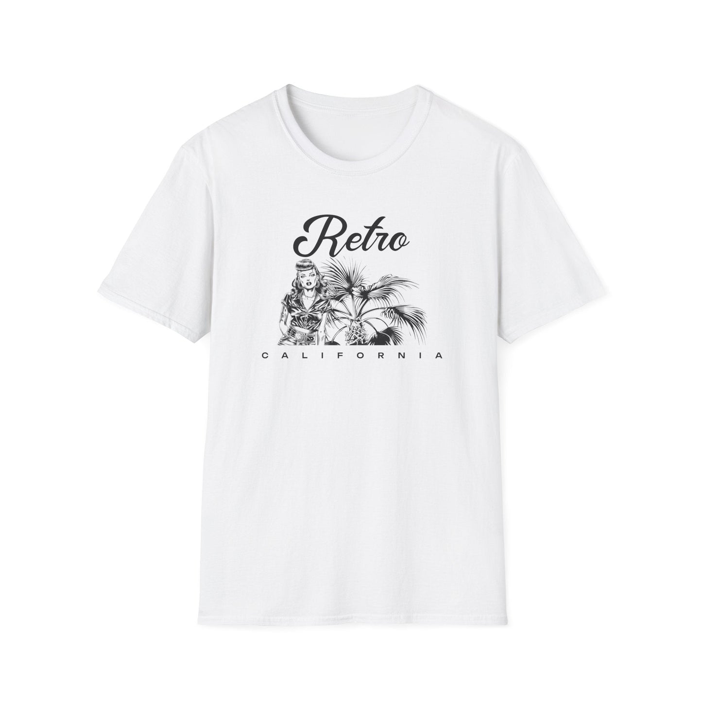 Retro California T-Shirt Unisex Cotton Vintage Palm Beach Graphic Tee
