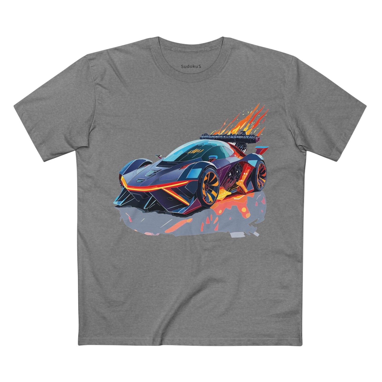 Car Graphic Unisex 100 Cotton Staple Tee 19