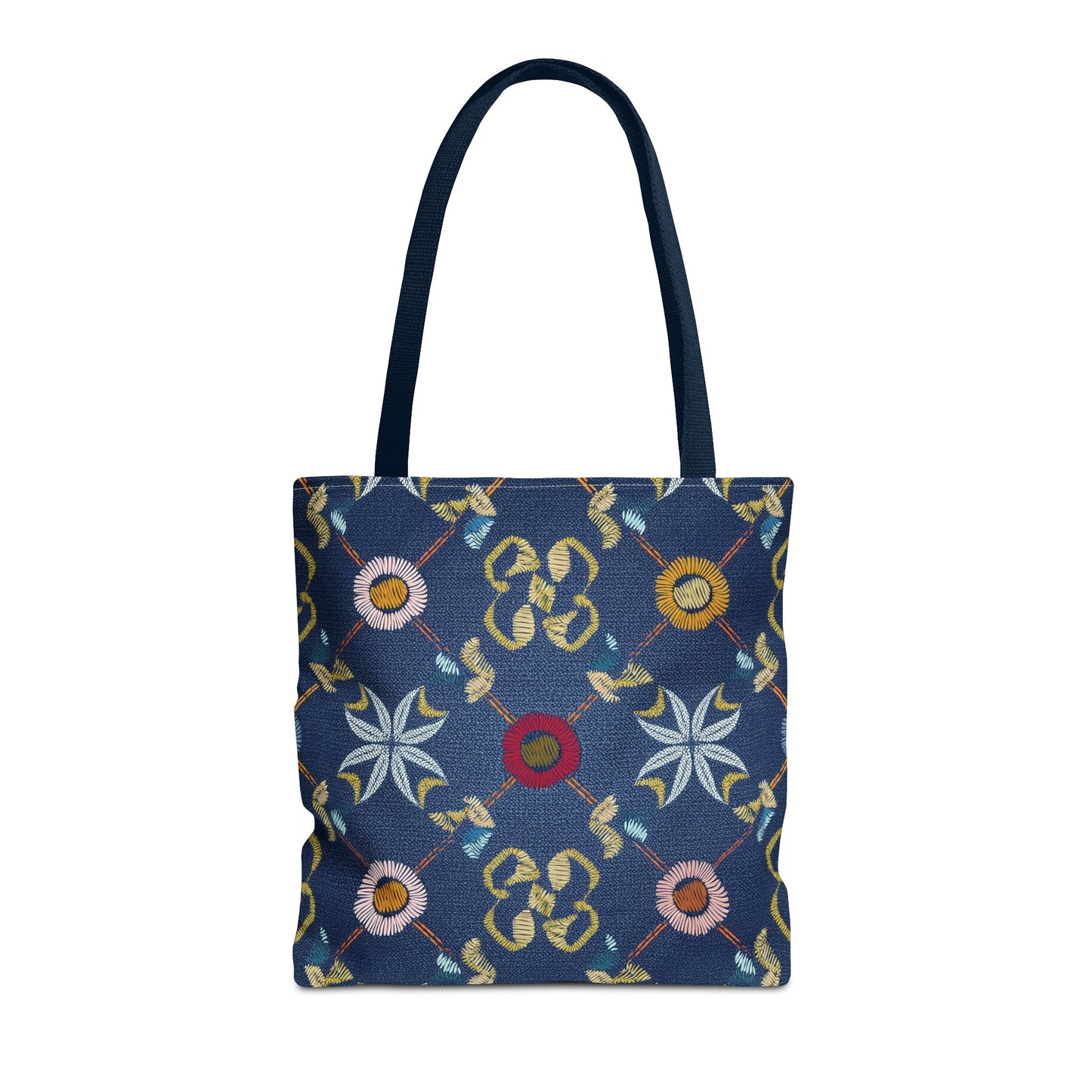 Denim Fabric Imitation Print Unisex Canvas Bag Poly Spun 3 Sizes Tote Bag 178