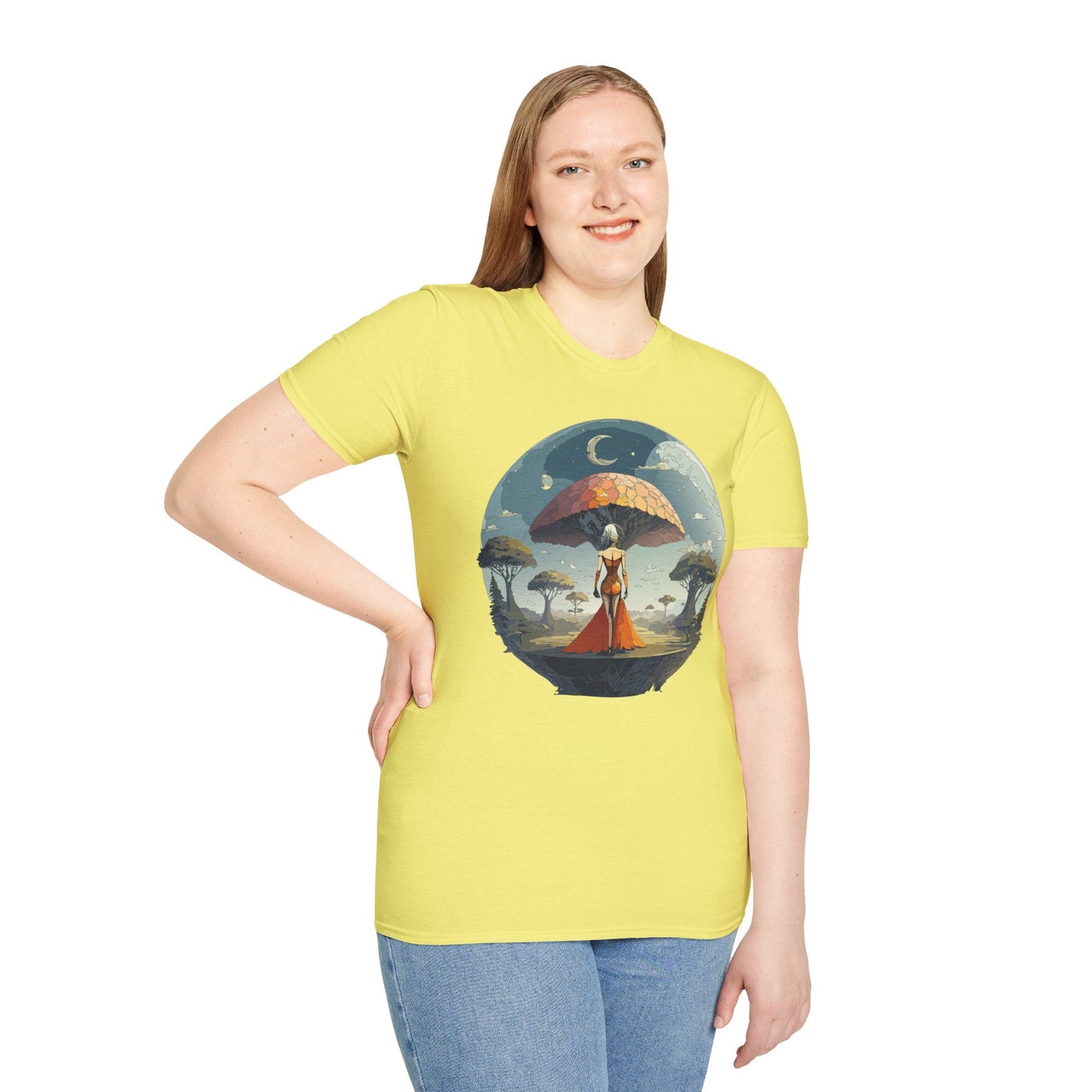 Womens Graphic T Shirts Art Design Shirt Softstyle Casual Tee 64000 Gildan Ring Spun Cotton