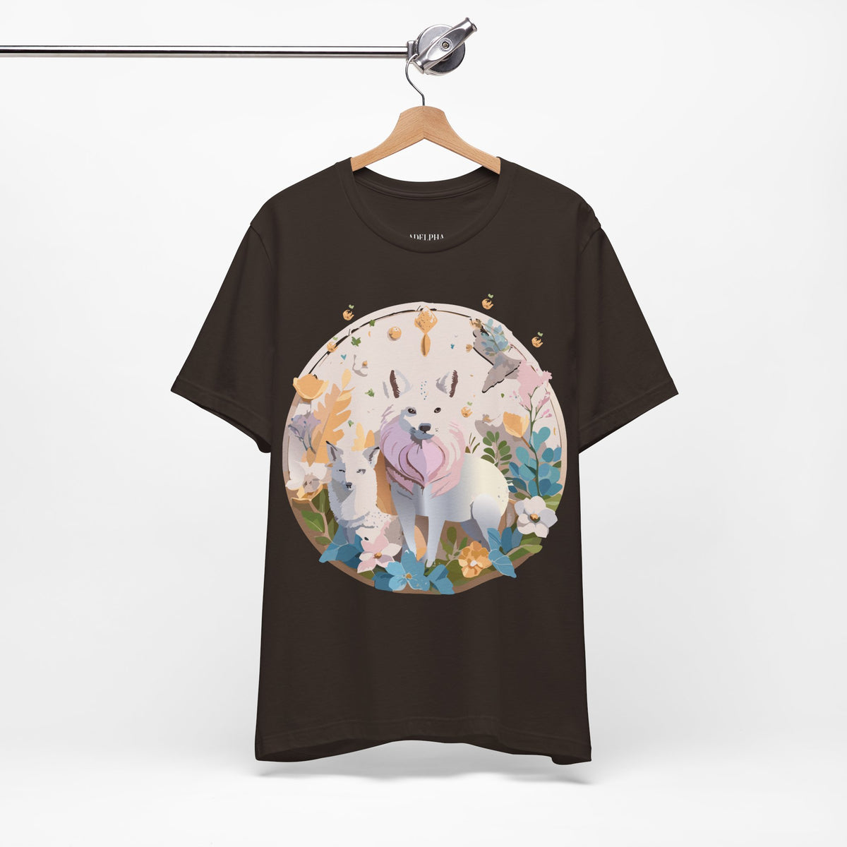 Medallion Graphic Unisex Cotton Bella+Canvas Tee with Floral Art Design m70