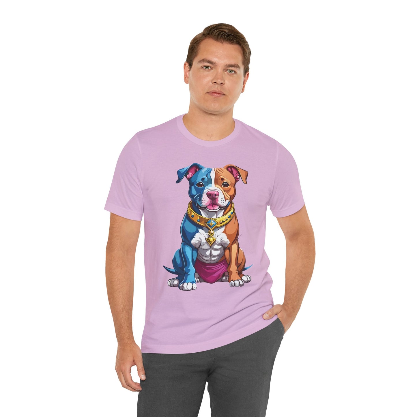 Unisex Animal Shirt Art Design Tee With Wild Animals Print Short Sleeve Jersey Tee
