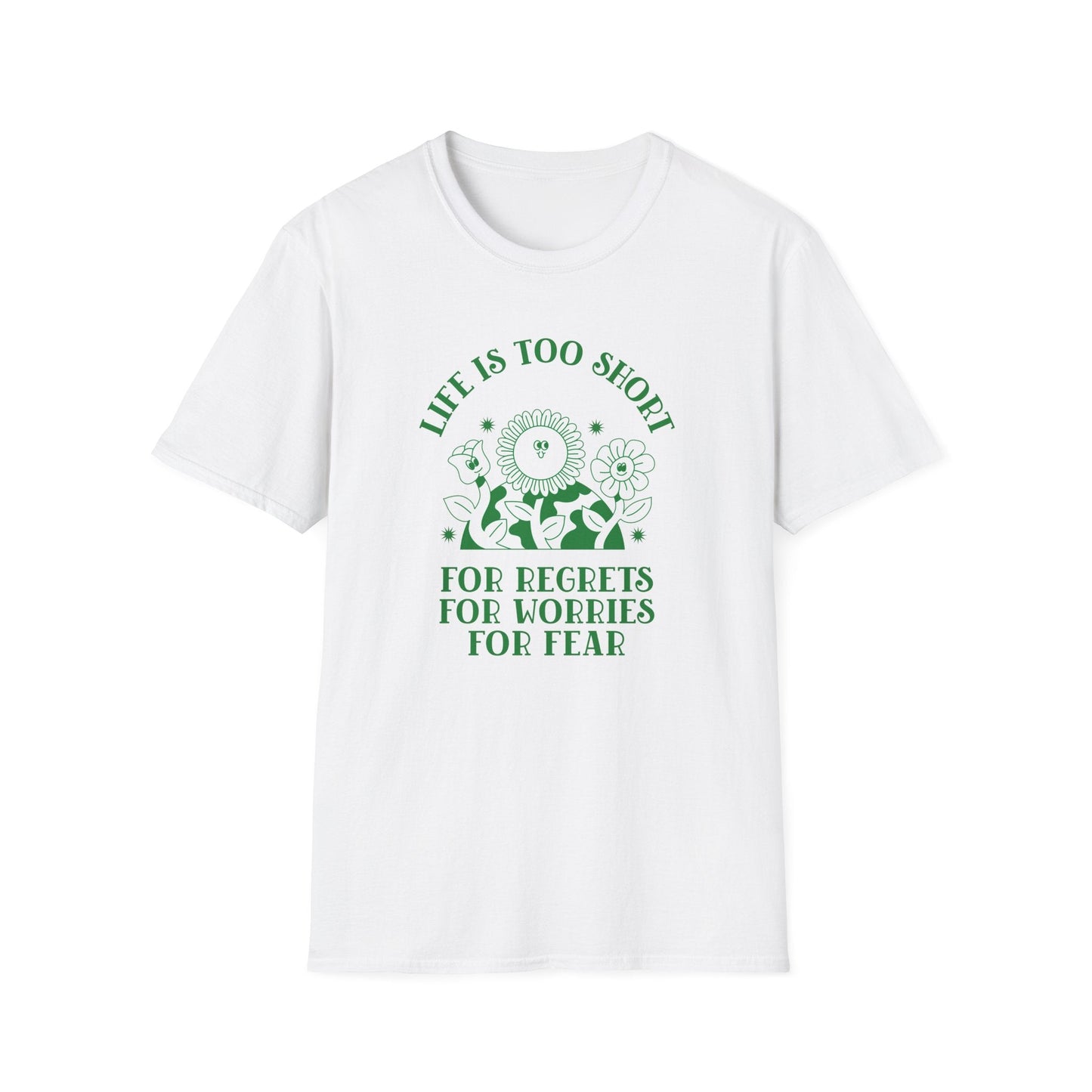 Positive Slogan T Shirts With Positive Words Tee Shirt Good Quotes Unisex Gildan Softstyle 64000 100 Percent Cotton
