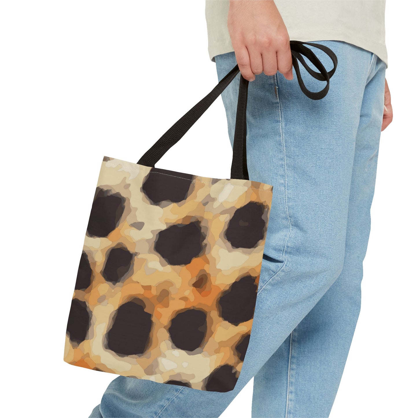 Bolsa de lona con estampados de animales 