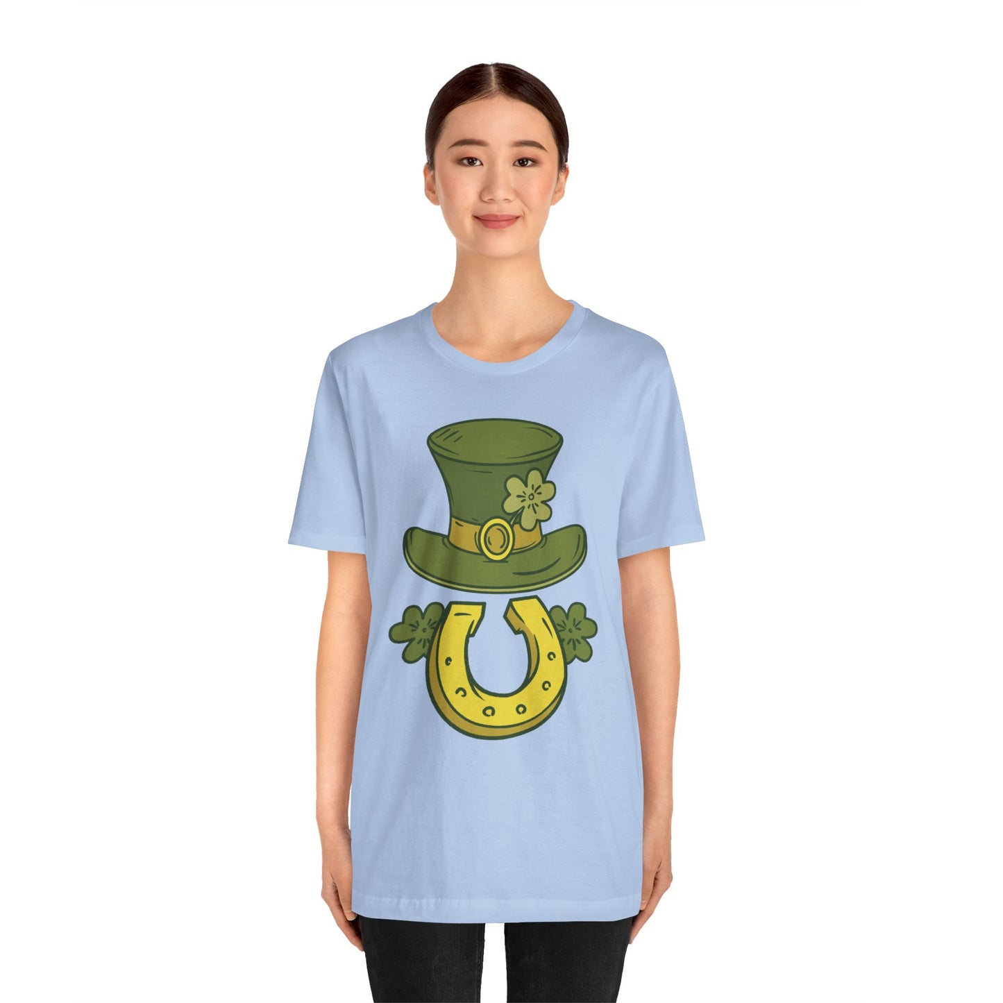 Unisex Cotton Tee Shirt with Lucky Prints