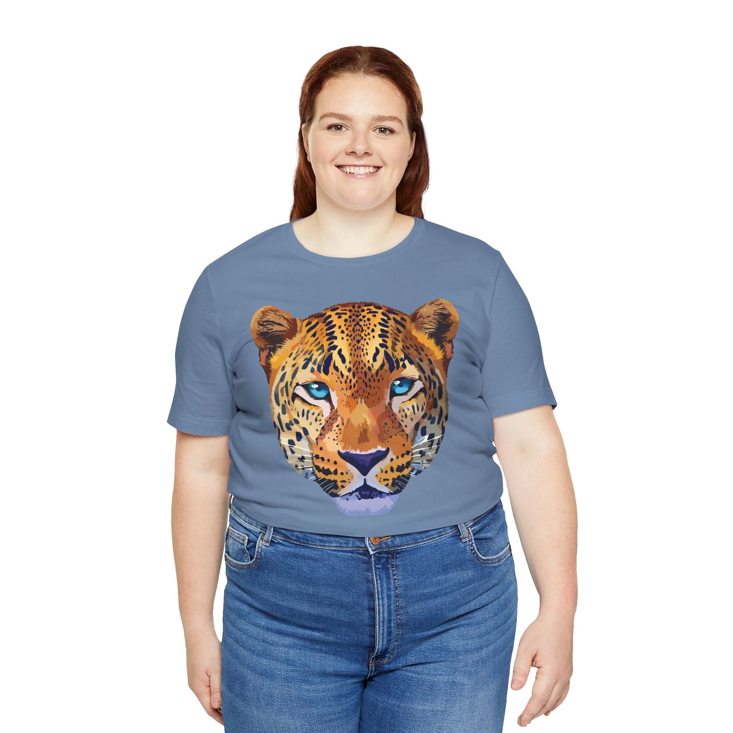 Unisex Animal Print Tee Shirt With Art Design Wild Animals Graphic Tee For Everyday Wear