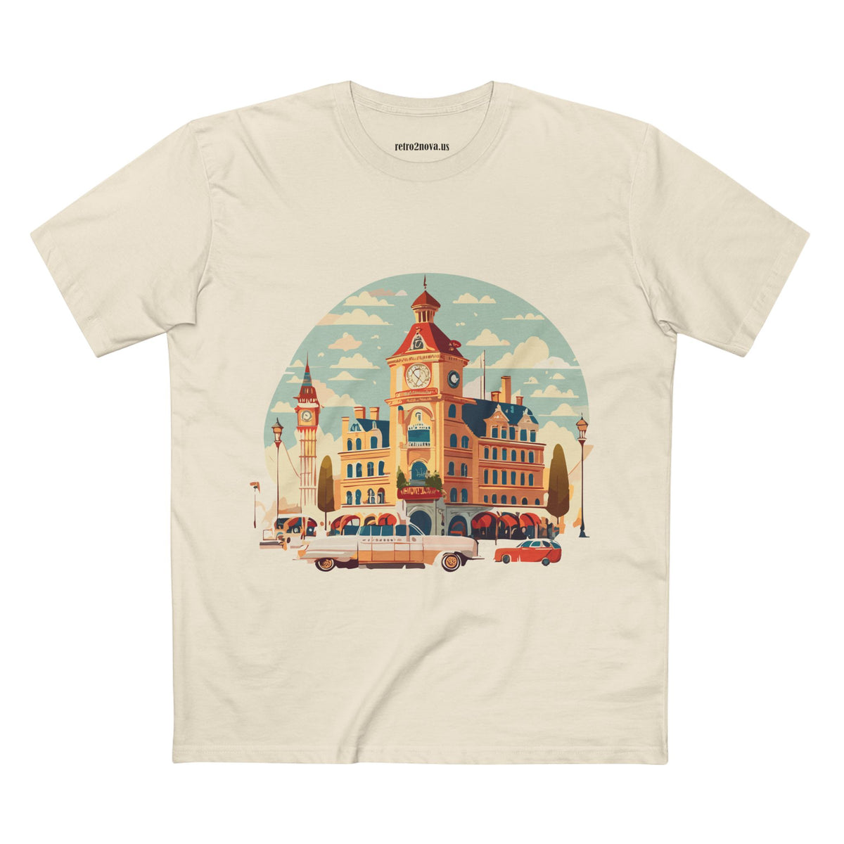 Retro Car Vintage Graphic Tee Staple Unisex 100 Cotton Tee Shirt - RC-3