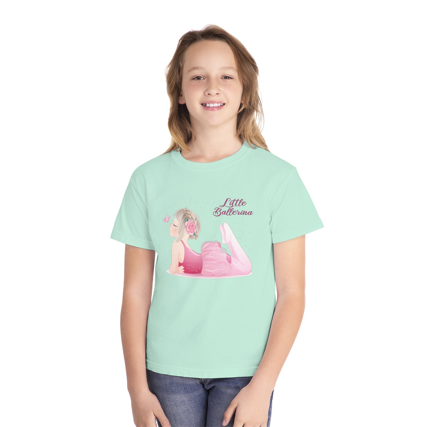 Youth Tee Shirt with Little Ballerina