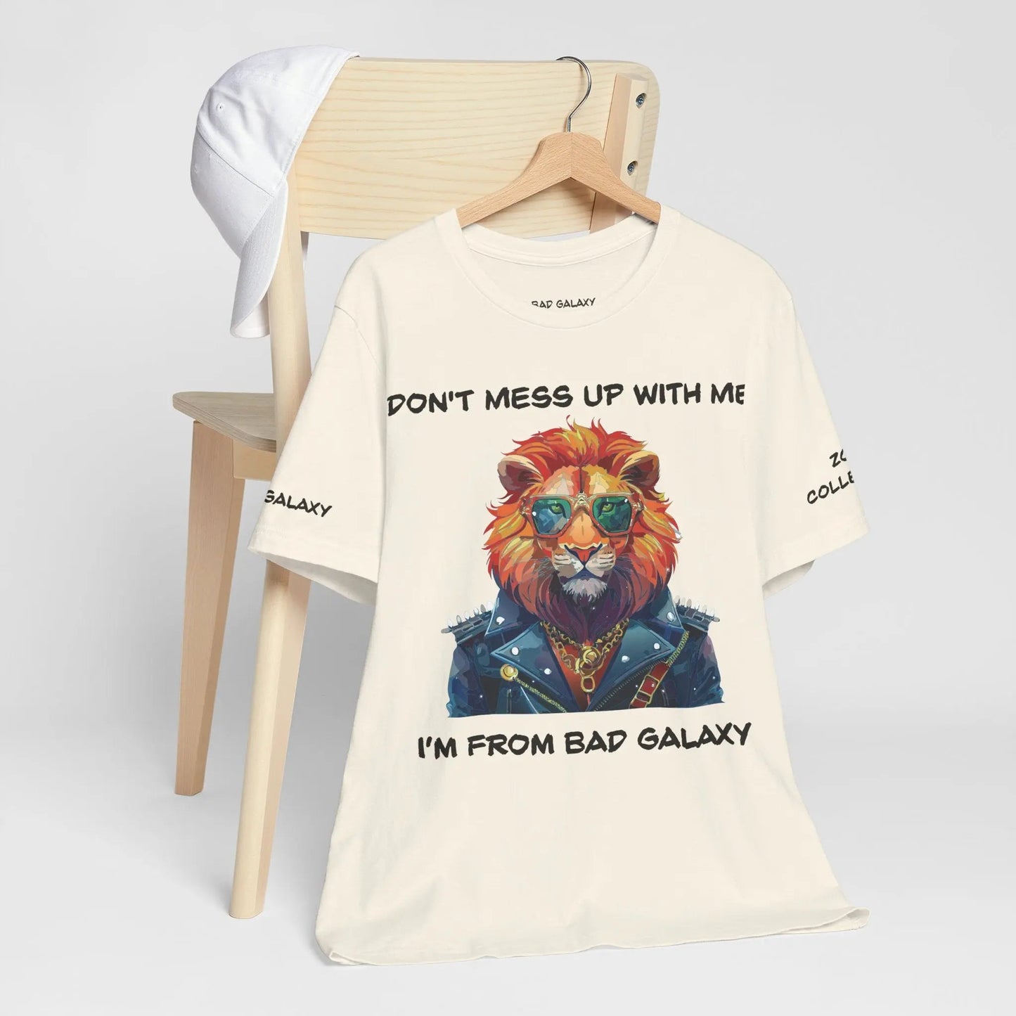 Bad Galaxy Animal T Shirt Made To Order 100 Percent Cotton Tee With Eco Friendly Inks Designed In US