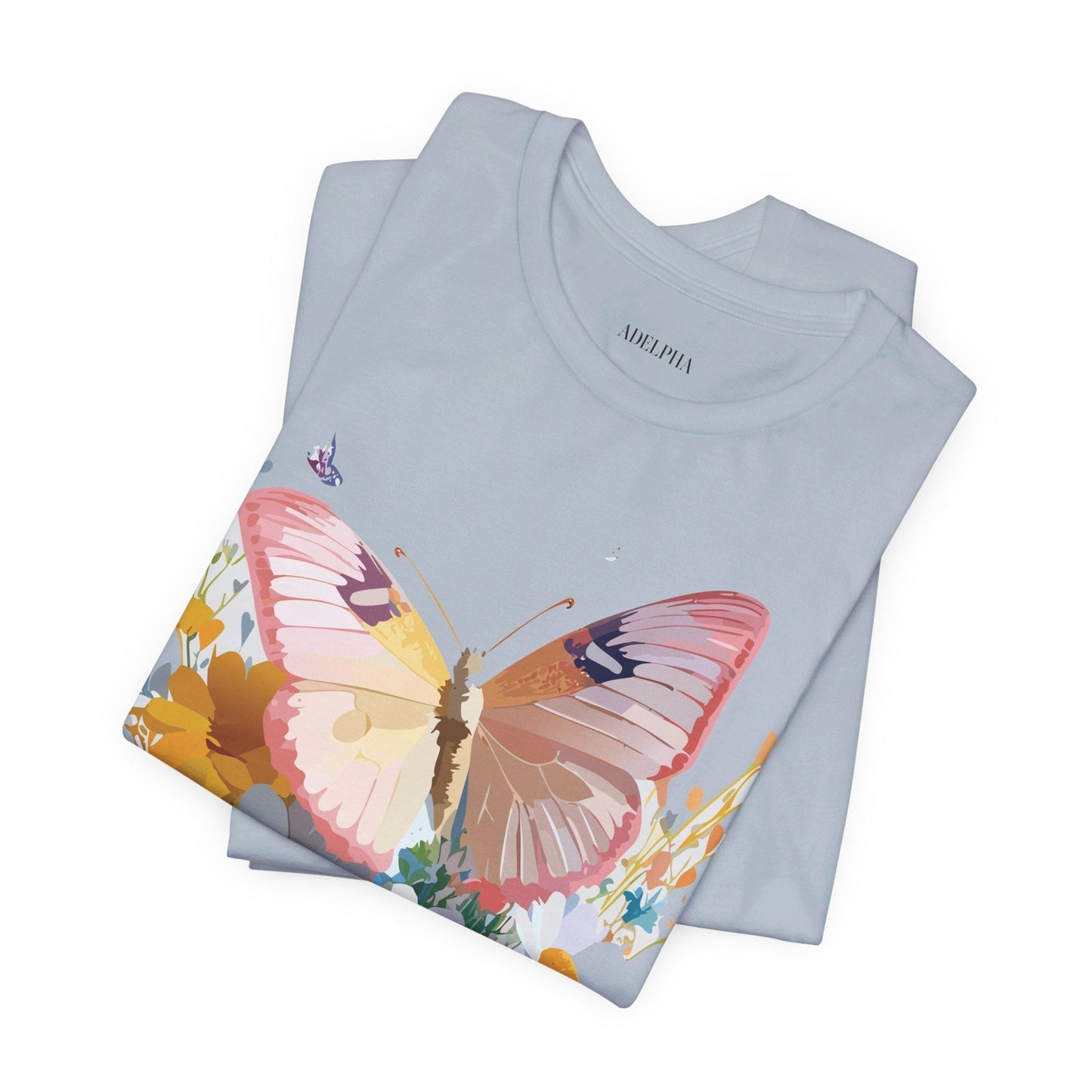 Butterfly Graphic Tee Unisex Short Sleeve Art Design By Adelpha