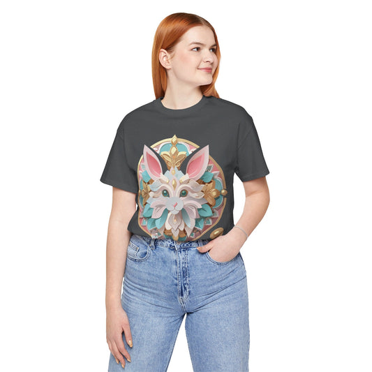 Medallion Graphic Unisex 100 Cotton Vintage Animal Medal Artwork Tee 87