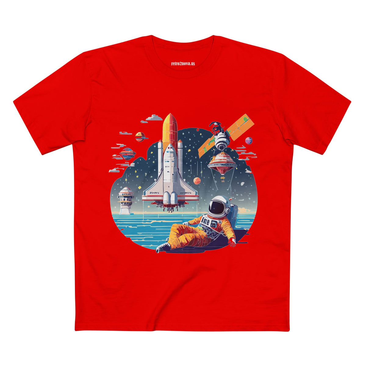 Cosmos Astronaut Graphic Tee Staple Unisex 100 Cotton Tee Shirt - CS-35