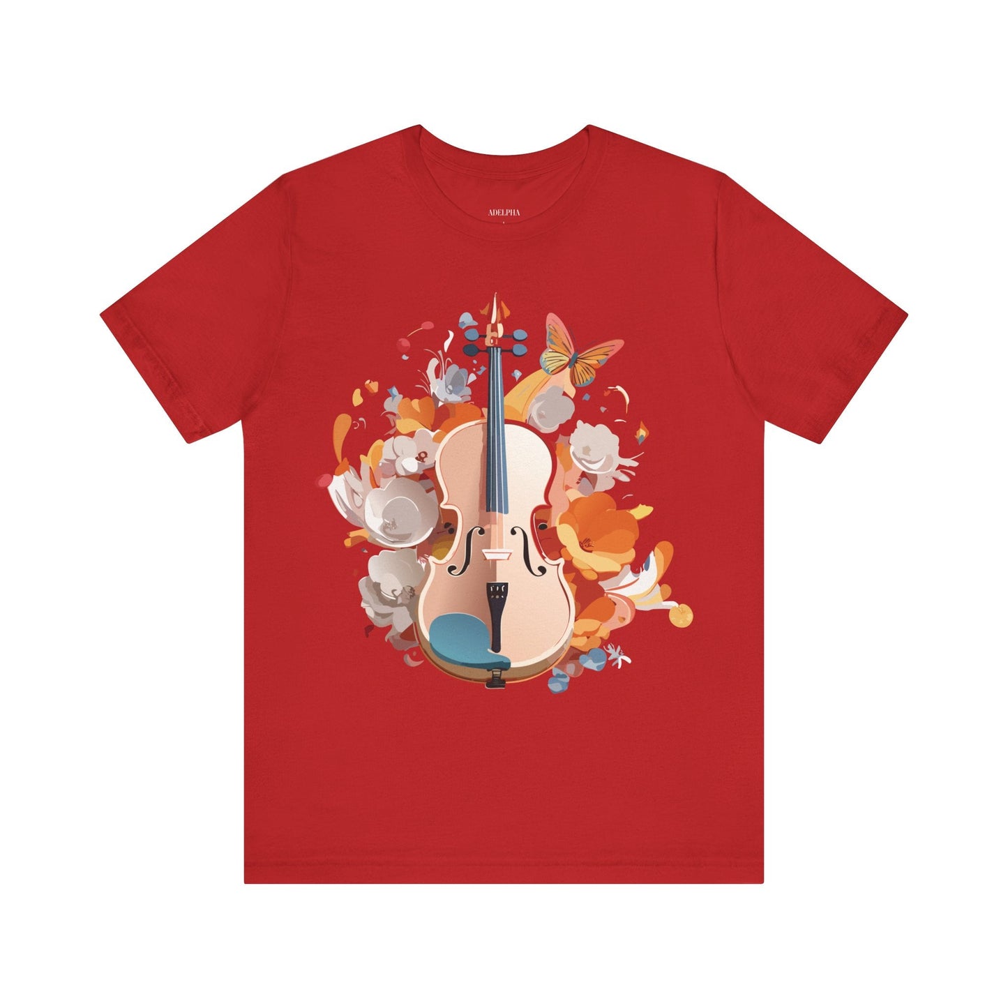 Music Graphic Unisex 100 Cotton Vintage Art with Musical Elements Tee 8