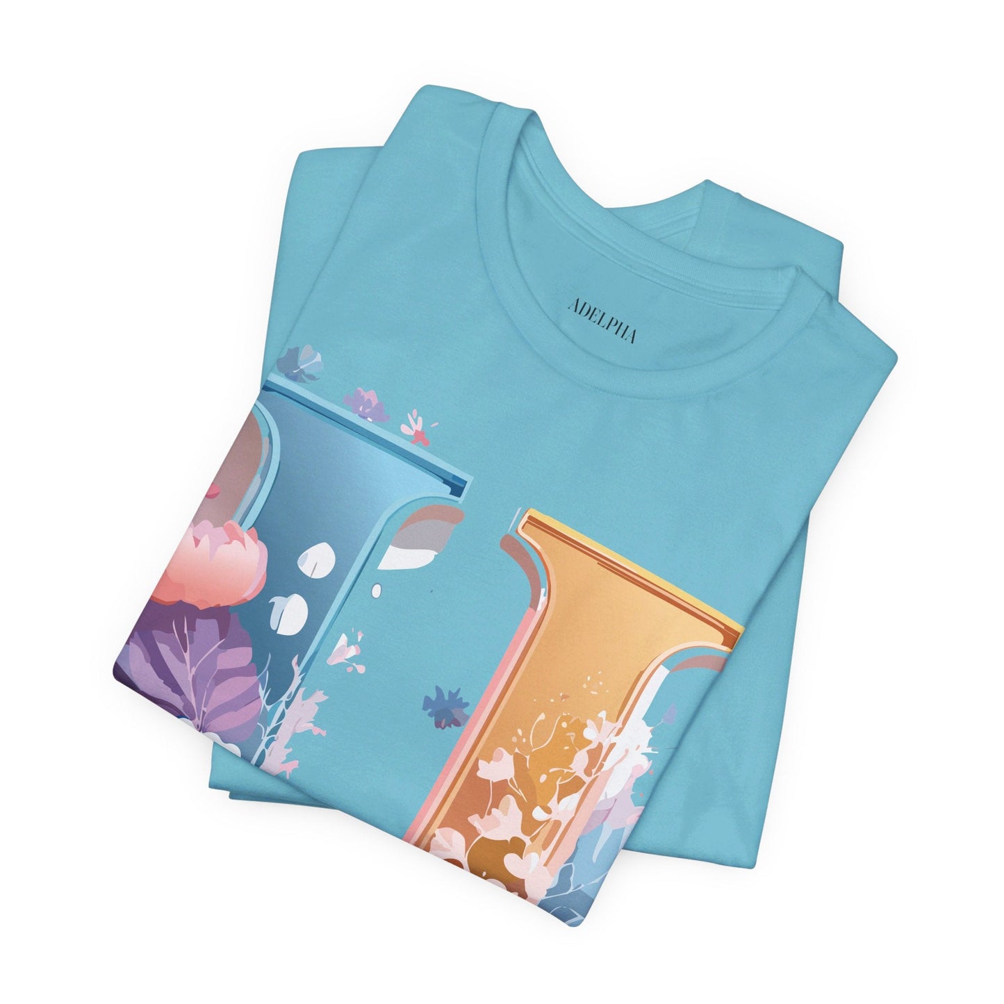 Letter U Shirt Graphic Tee Unisex Vintage Inspired Adelpha Artwork Premium Short Sleeve