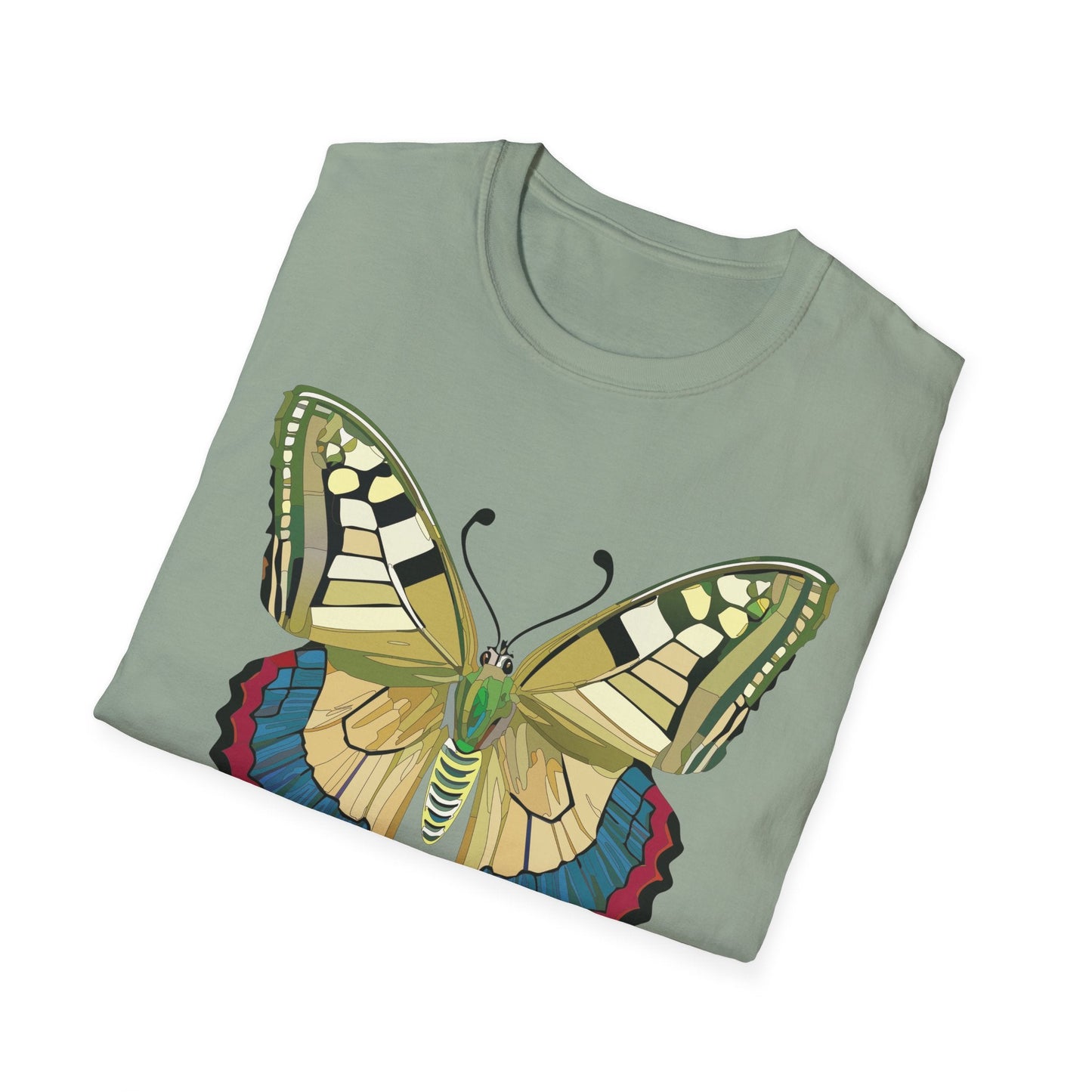 Butterfly T Shirt Unisex Monarch Design Soft Cotton Gildan 64000 Short Sleeve Tee