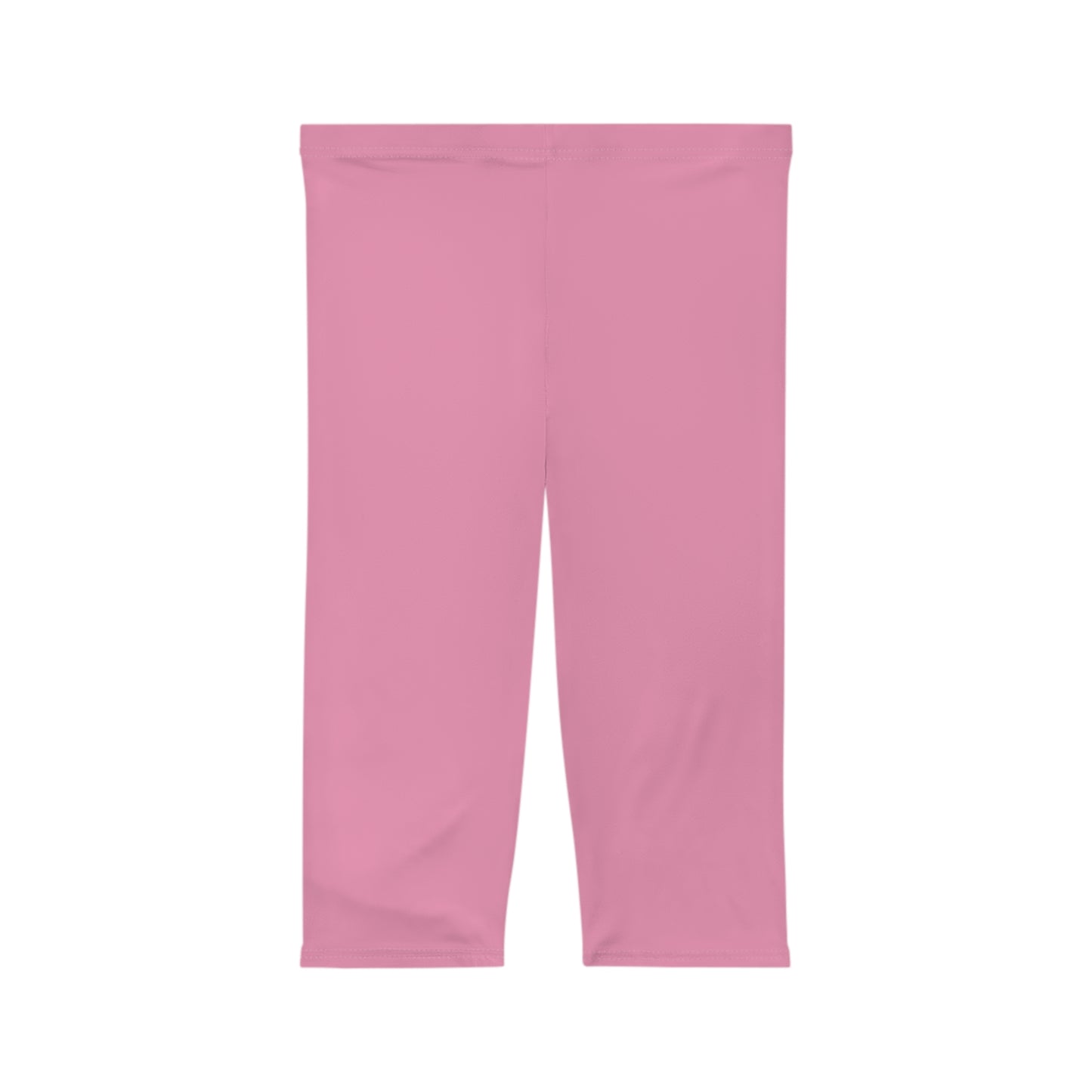 Pink Mist Color Women's Brushed Suede Poly Span Casual Capri Leggings XS-2XL