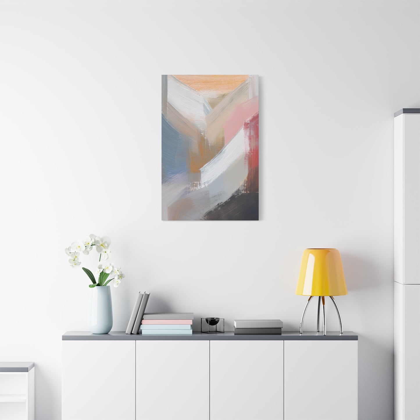 Abstract Pastel Painting Print Canvas 20x24,20x30,24x30 24x32,24x36,30x40 32x48,36x48,40x60 Pine-Wood Inner Frame ABS-88