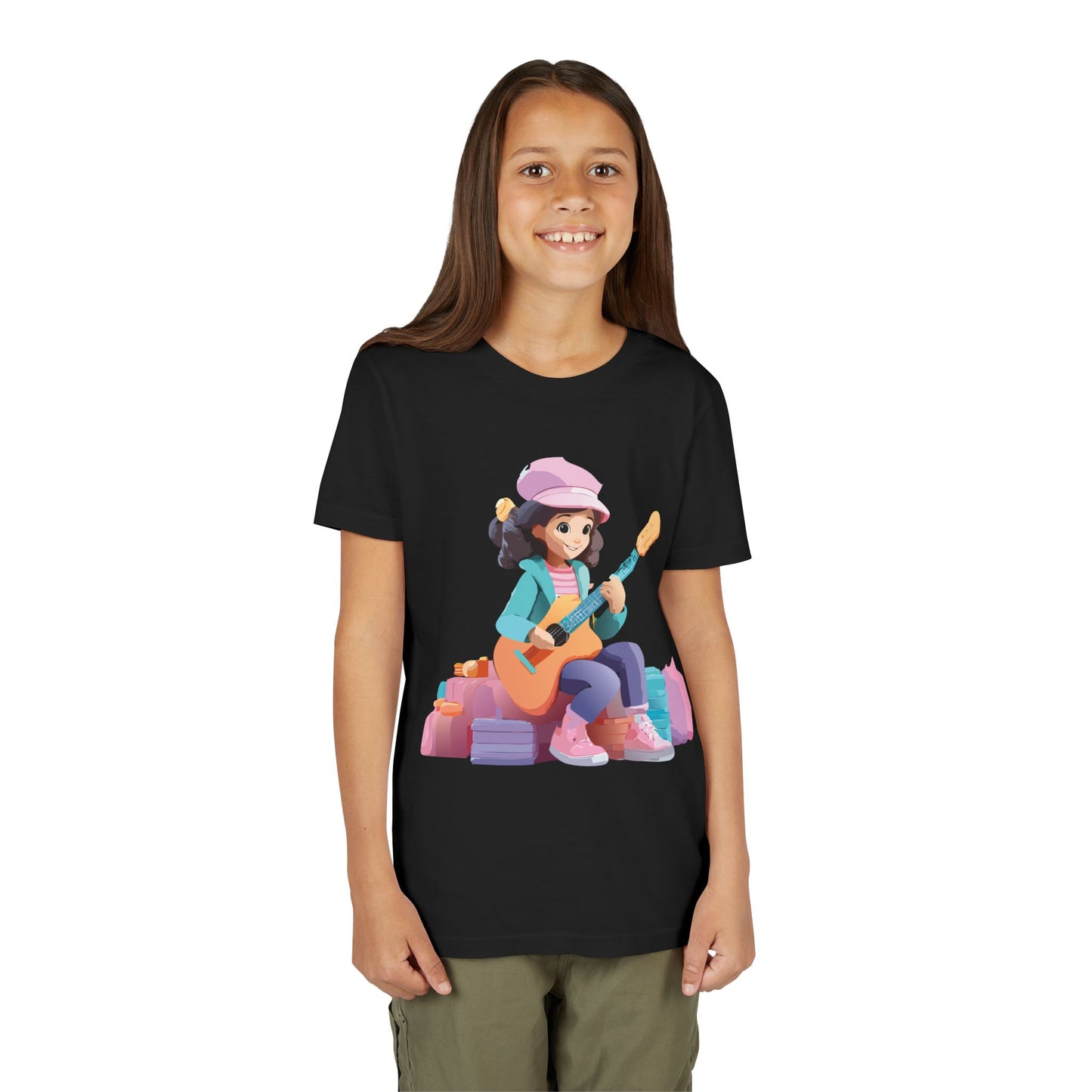 Camiseta gráfica de músico juvenil: perfecta para pequeños artistas y amantes de la música (de 9 a 14 años)