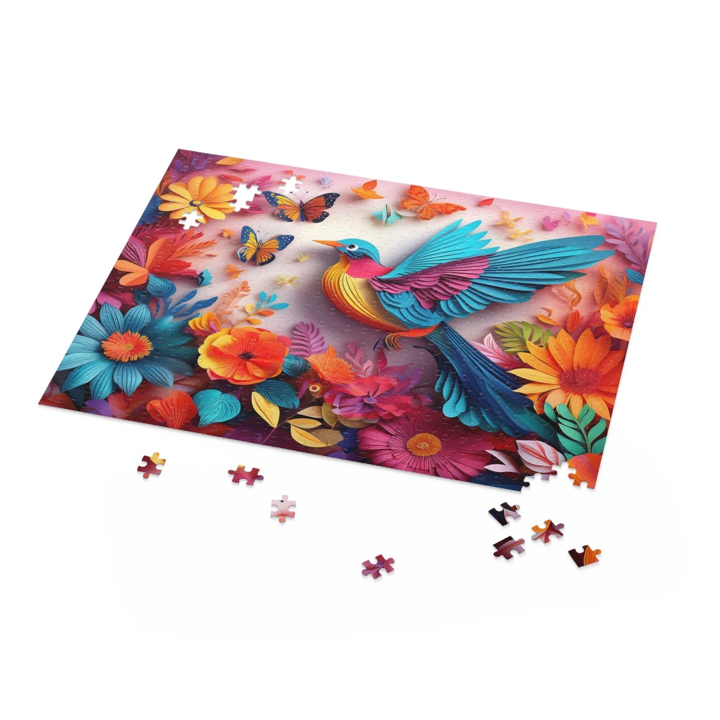 Bird Puzzle 500-Chipboard Pieces in Box | Kids Puzzles Size: 16" x 20",  Ages 9+ and Family pn67
