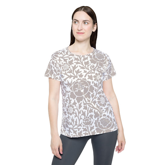 Poly Jersey Tee Shirt with floral prints