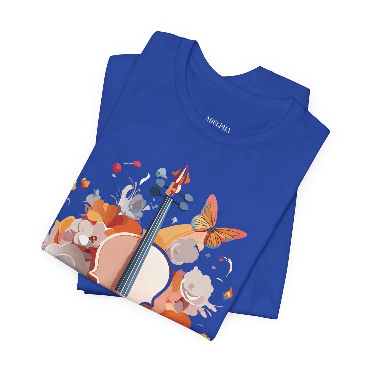 Music Graphic Unisex 100 Cotton Vintage Art with Musical Elements Tee 8