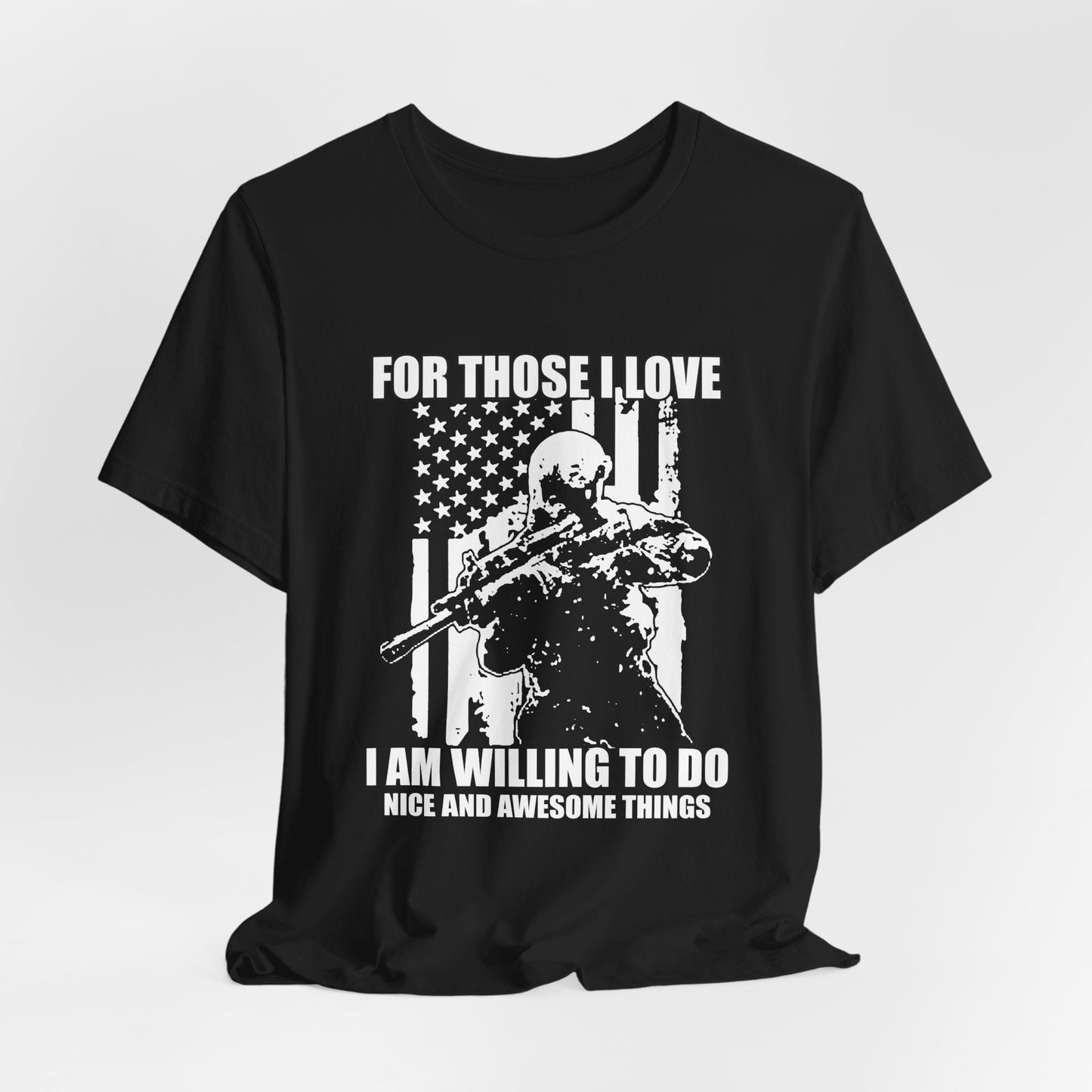 Army Veteran Patriotic Graphic Design Unisex Cotton T-Shirt v50
