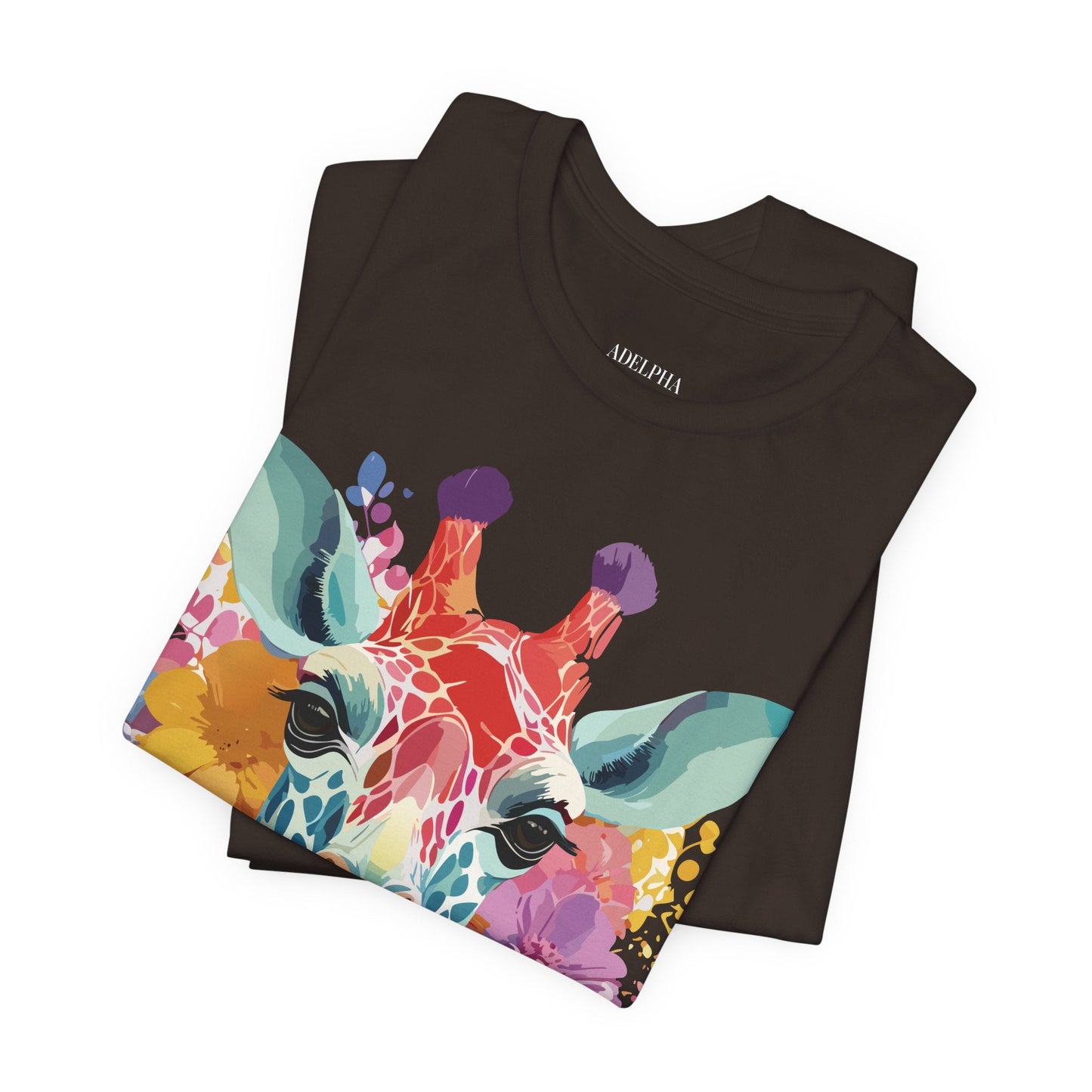 Adelpha Giraffe Graphic Tee Unisex Jersey Short Sleeve Vintage Inspired Art Design