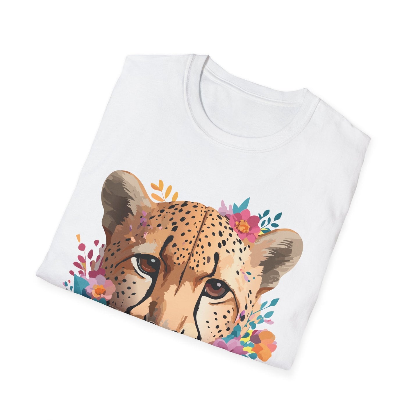 Cheetah Print Unisex Softstyle Tee Gildan 64000 Cotton Short Sleeve Shirt