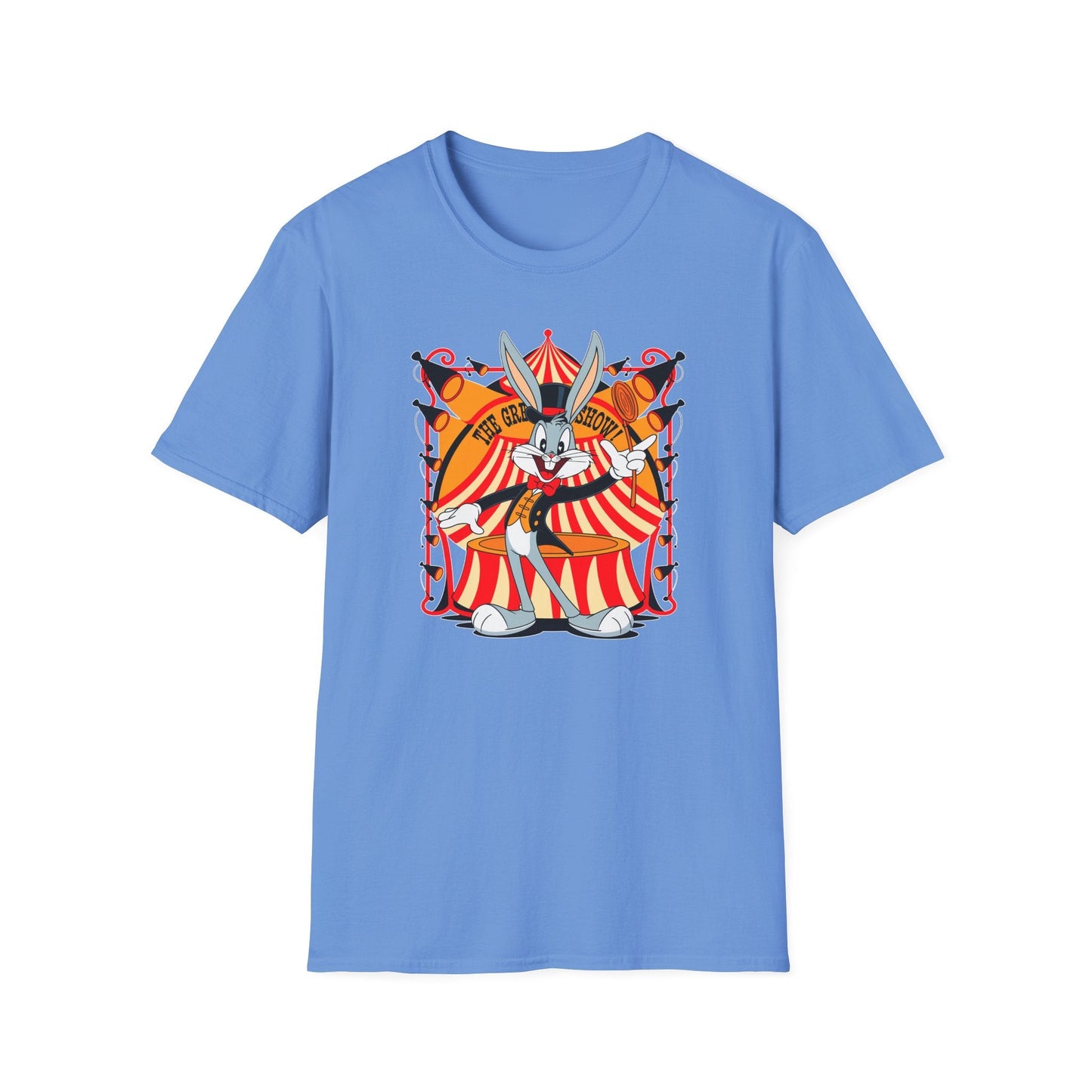 Bugs Bunny Unisex Shirt Gildan Softstyle Tee Cartoon Graphic Design 100 Percent Cotton