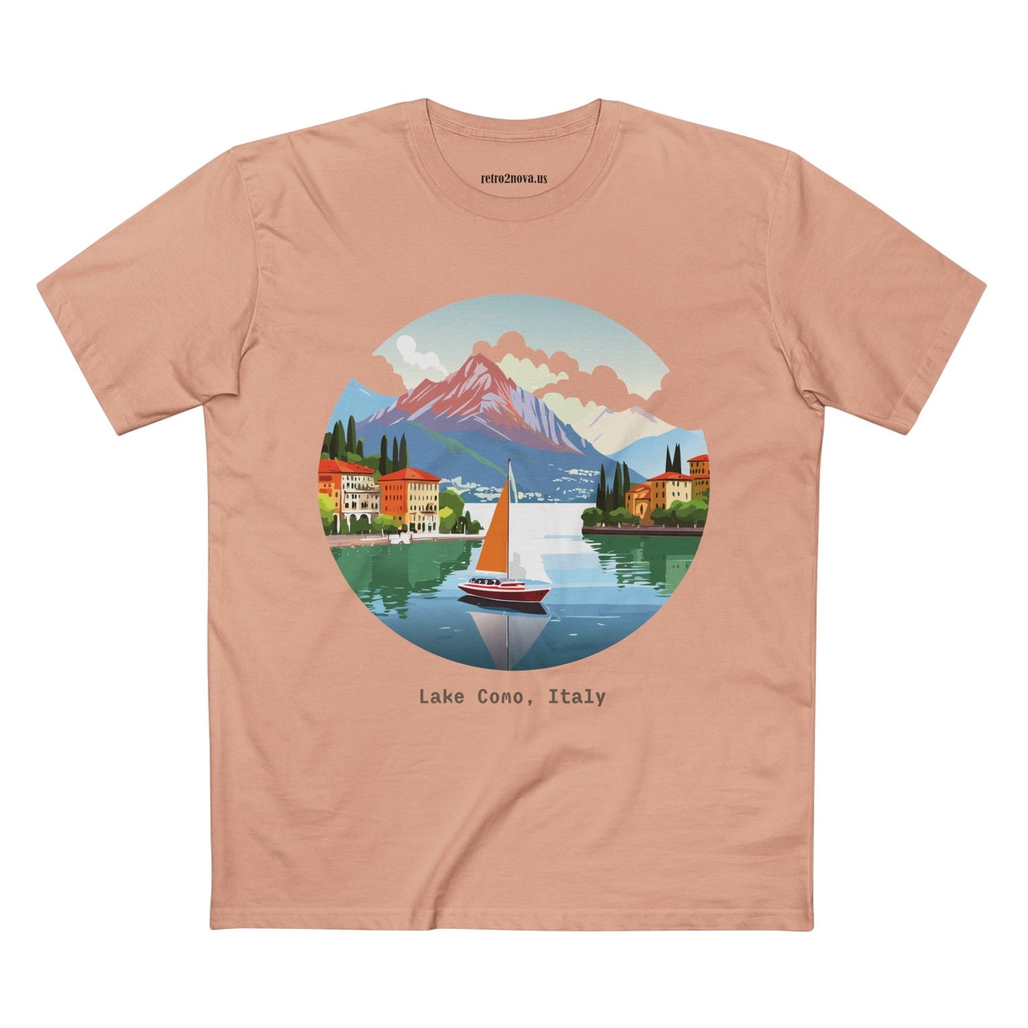 Italy Travel Shirt Unisex Premium Cotton Tee With Original Art Design From Retro2Nova TT23