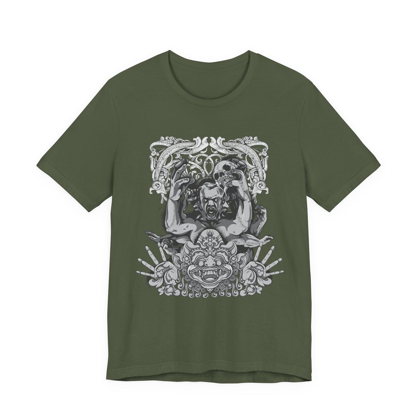 Mask Artwork Illustration Graphic Unisex Cotton T-Shirt r17