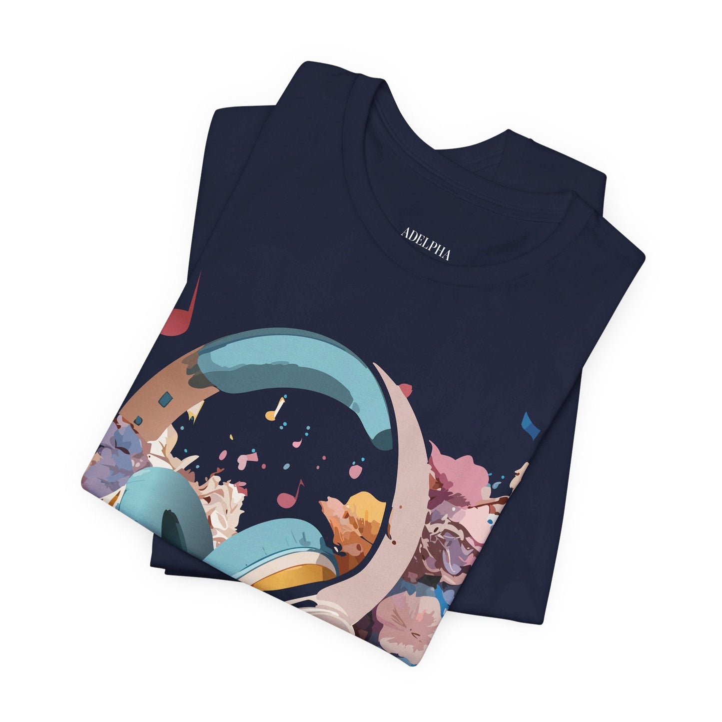 Music Graphic T Shirt Unisex Short Sleeve Tee Adelpha Vintage Inspired Art For Casual Everyday Wear