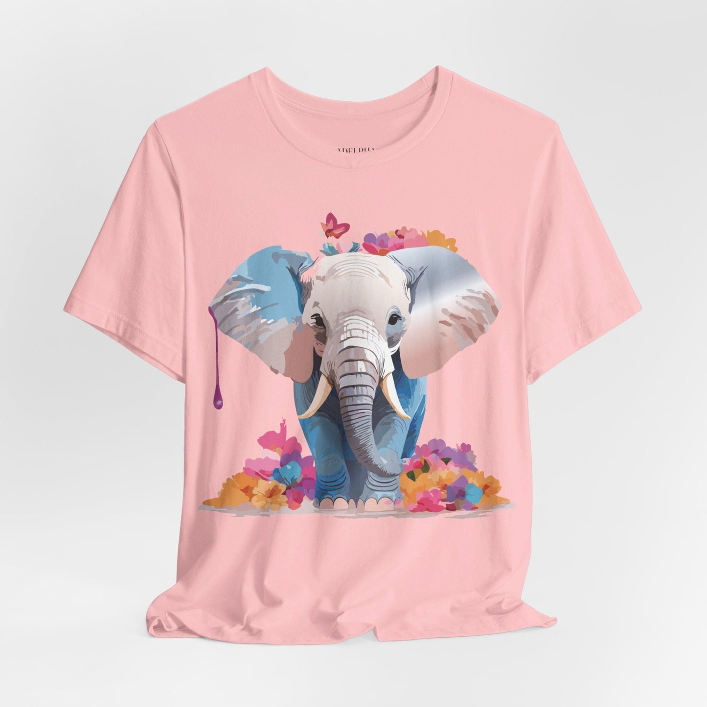 Elephant Graphic Tee From Adelpha Unisex Vintage Inspired Art Design Tee Shirt For Everyday Wear
