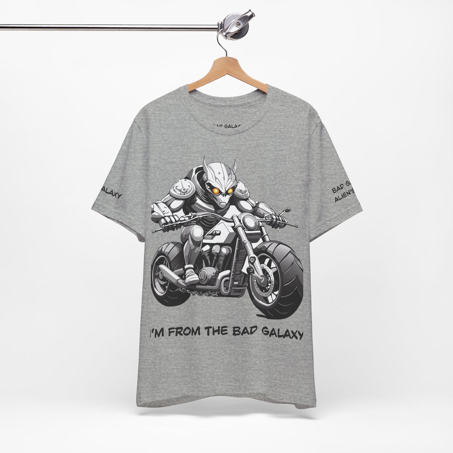 Alien Tee Shirt From Bad Galaxy USA Made To Order Cotton Tee With Eco Friendly Inks Now
