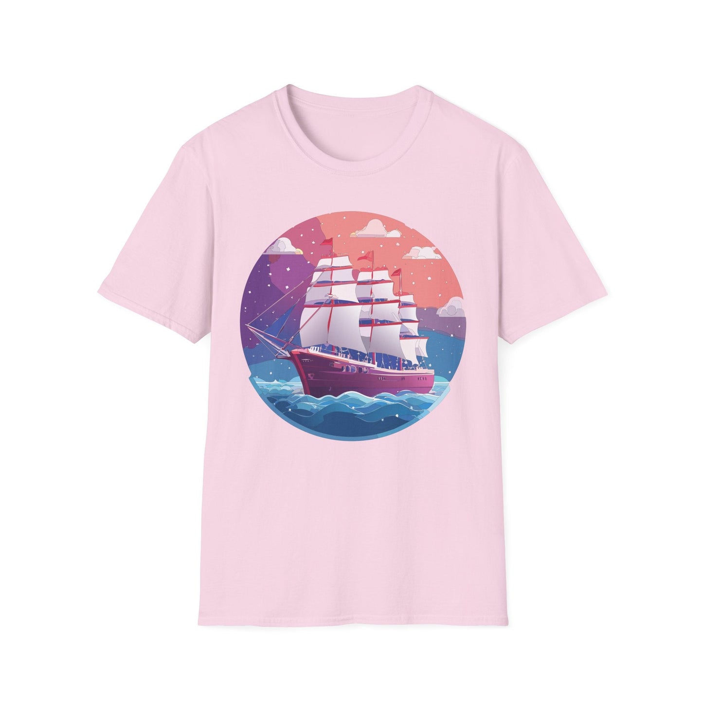 Unisex Gildan Softstyle 64000 T Shirt Ship Frigate Vessel Tee For Maritime Enthusiasts