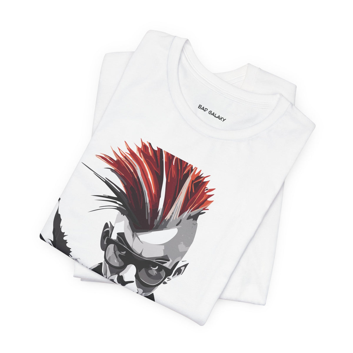 Punk Rock Graphic Unisex Cotton Bella+Canvas Tee with Art Design b35