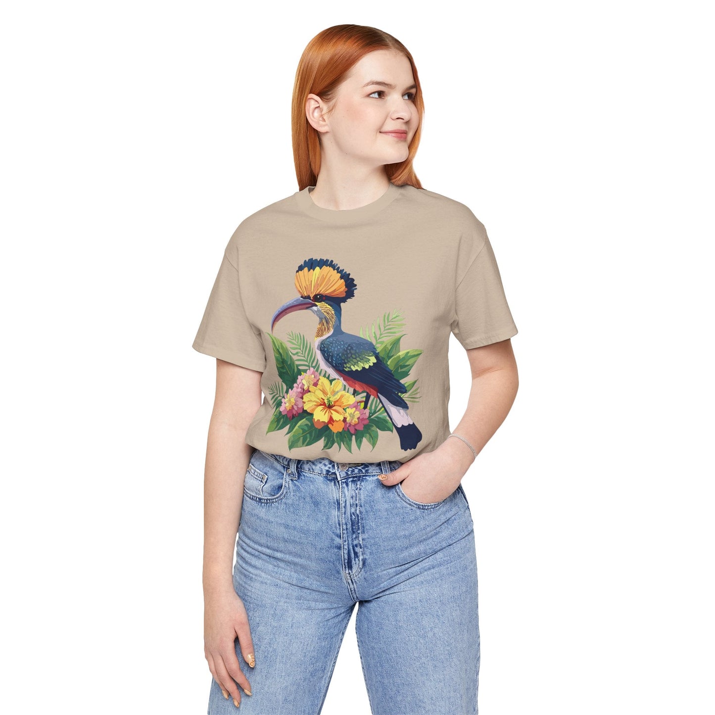 Unisex Animal Tee Shirt With Art Design Wild Animals Short Sleeve Jersey Tee For Everyday