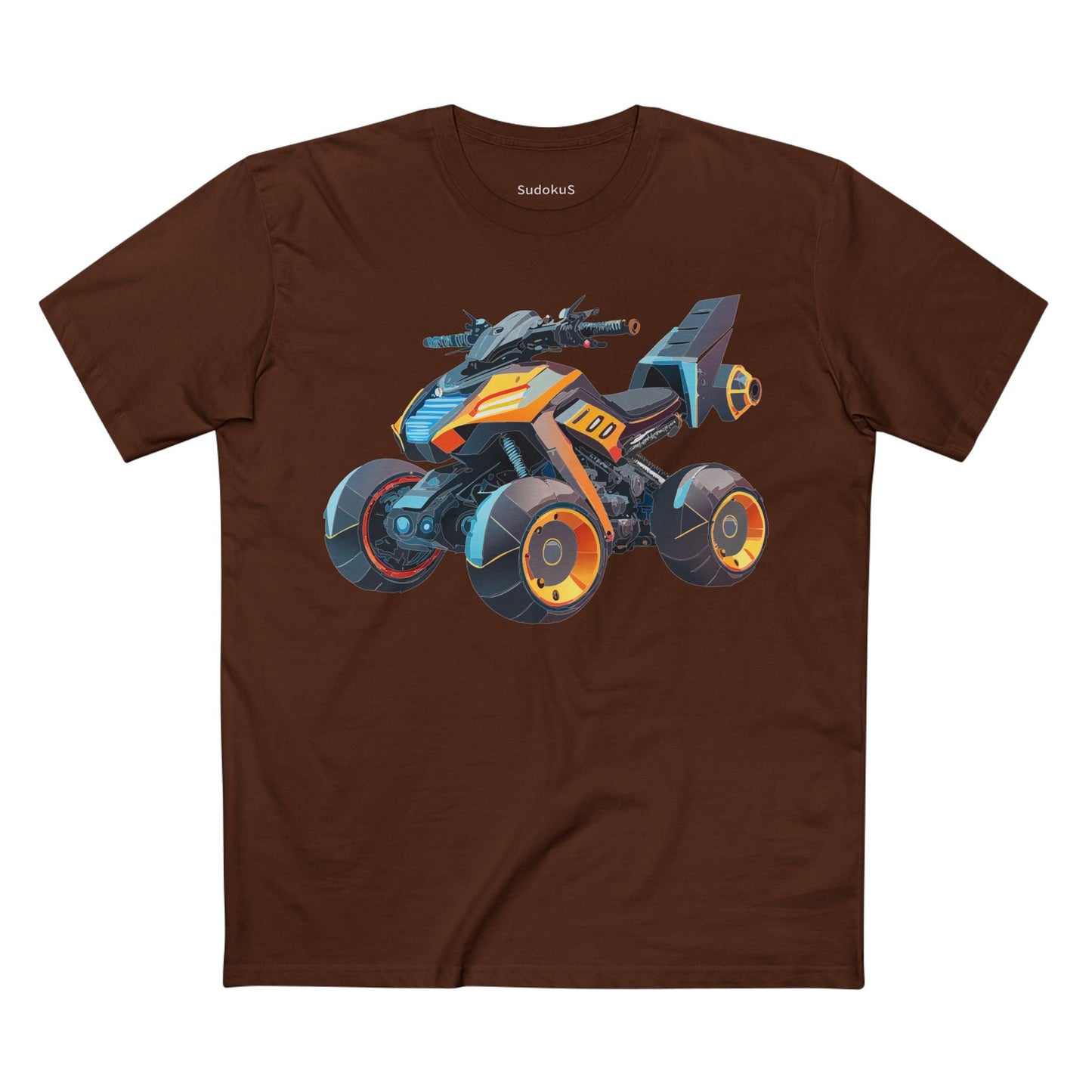 Moto Bike Graphic Unisex 100 Cotton Staple Tee 13