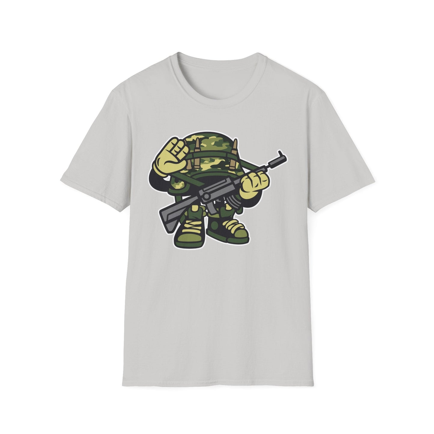 Cartoon T Shirt Animation Tee Funny Art Design Unisex Softstyle 64000 Lightweight Cotton Tee