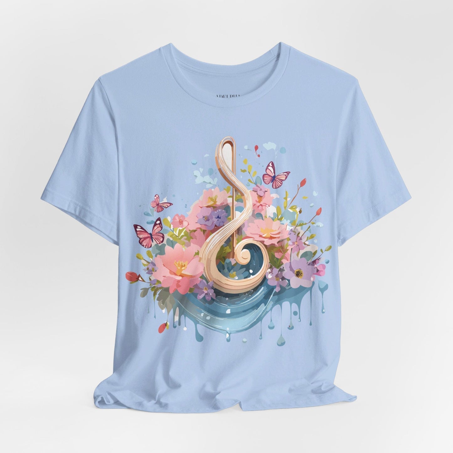 Music Graphic T Shirt Unisex Short Sleeve Adelpha Vintage Inspired Artwork Tee Premium Edition