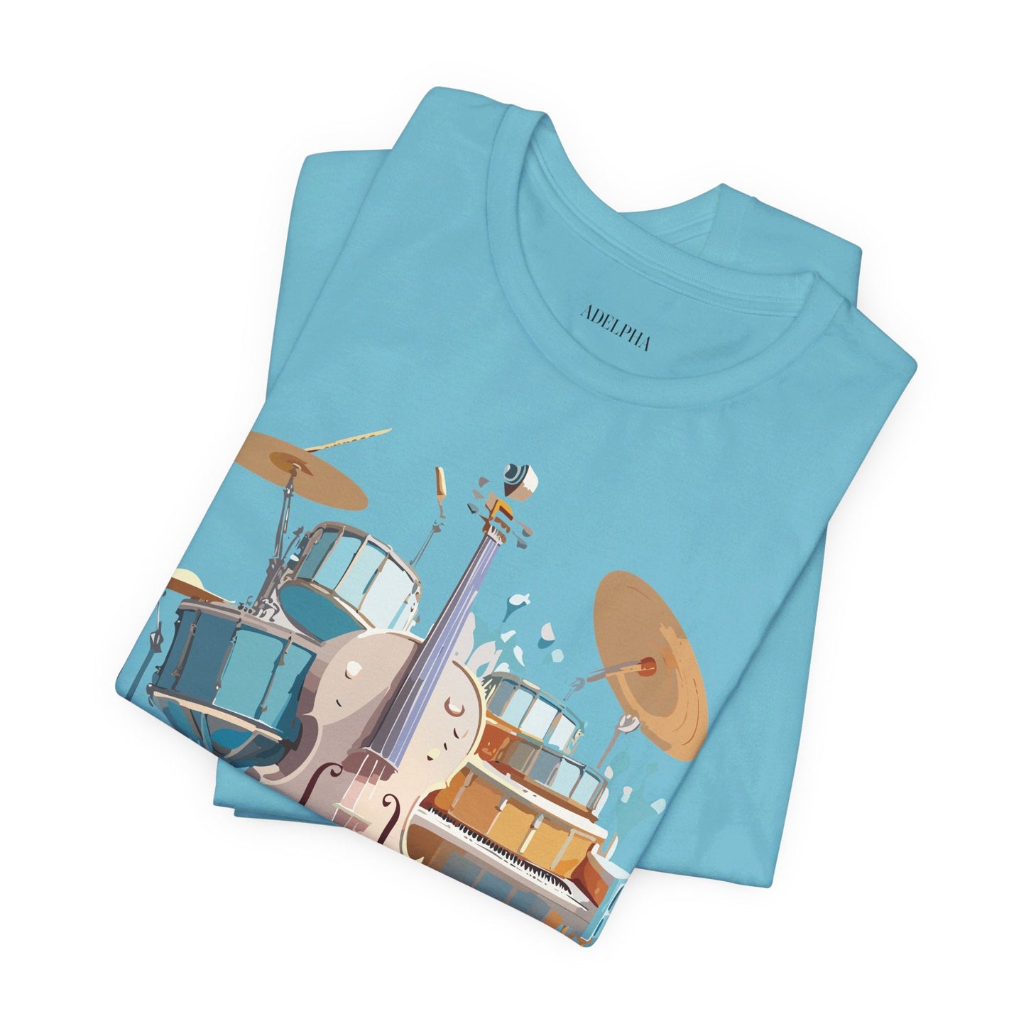 Adelpha Music Graphic T Shirt Unisex Jersey Short Sleeve Vintage Inspired Artwork Tee