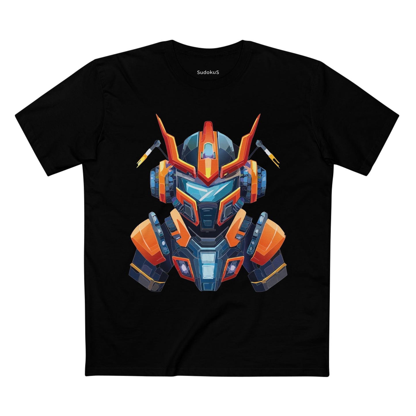 Cyborg Robot Graphic Unisex 100 Cotton Staple Tee 1