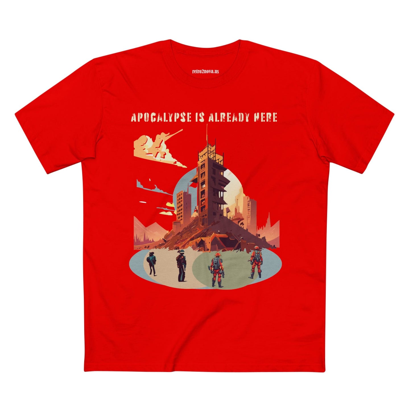 Cataclysm Doomsday Shirt Unisex Premium Cotton Tee With Original Retro Art Design