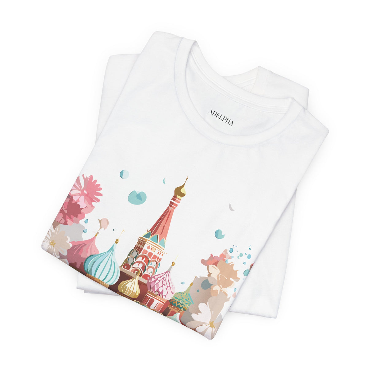 Graphic Unisex Cotton Bella+Canvas Tee Shirt with Moscow