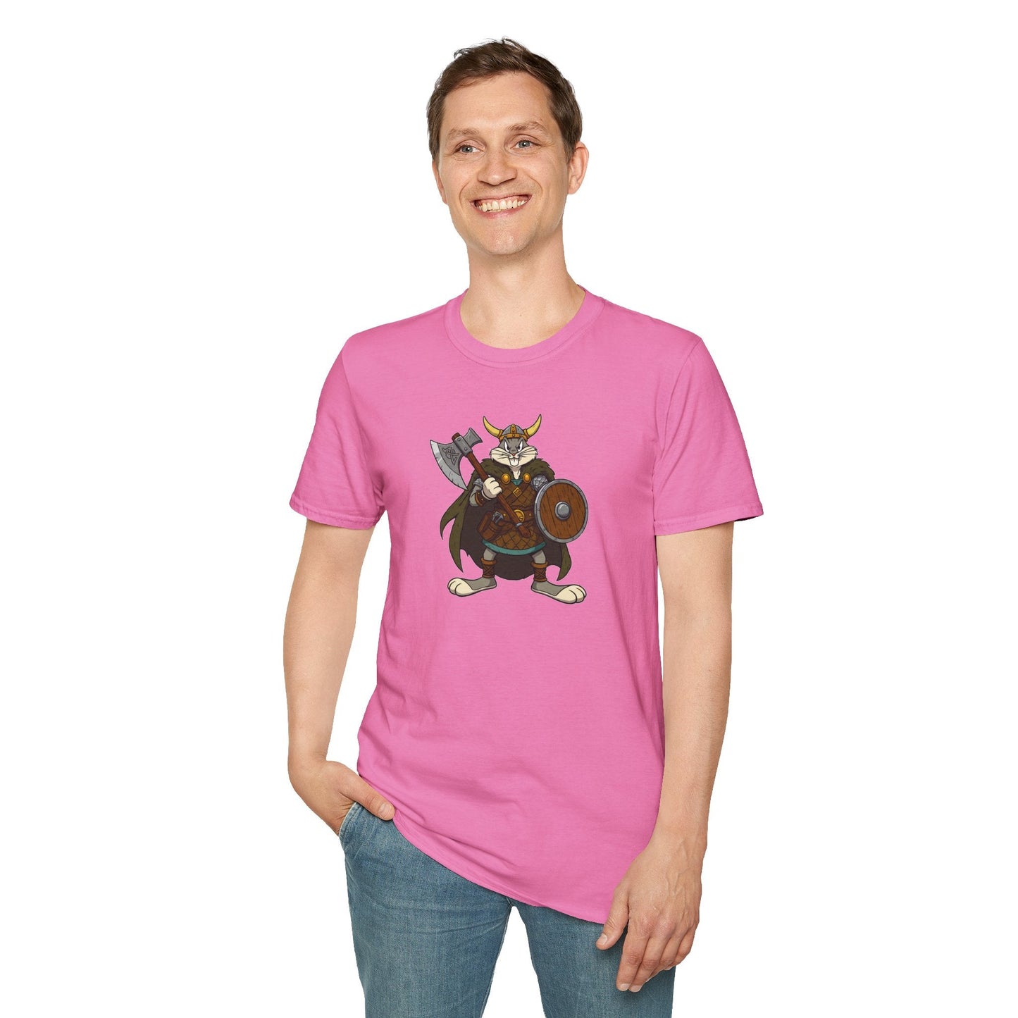 Bugs Bunny T Shirt Cartoon Design Unisex Graphic Tee Gildan Softstyle 64000 Animation Artwork